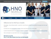 Tablet Screenshot of hno-neukoelln.de